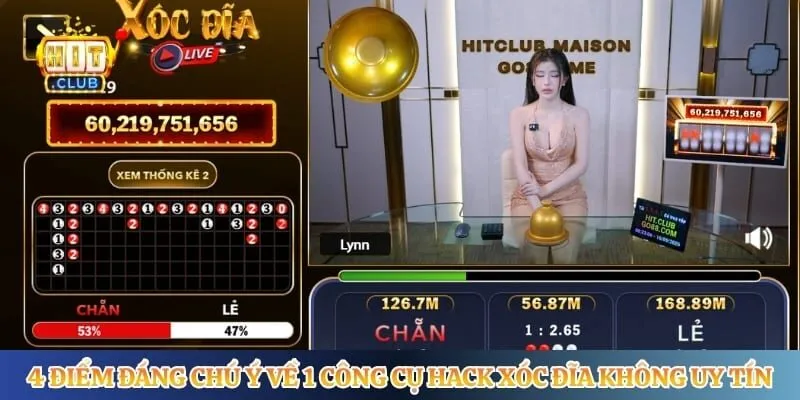 4 điểm đáng chú ý về 1 công cụ hack xóc đĩa không uy tín
