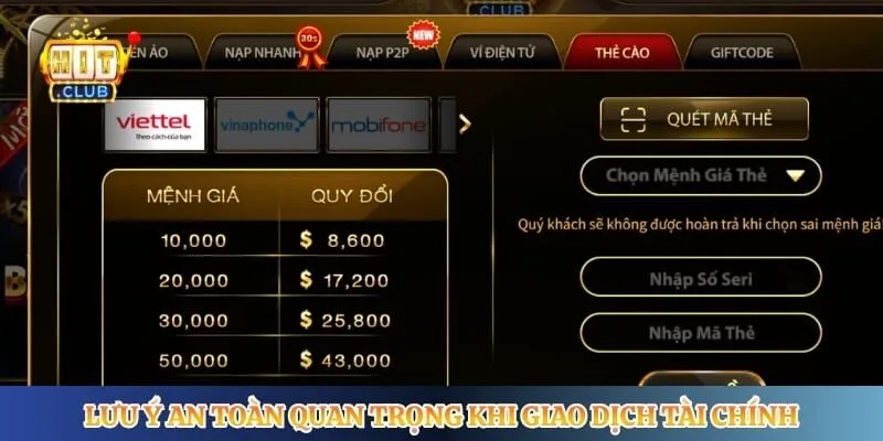 Lưu ý an toàn quan trọng khi giao dịch tài chính